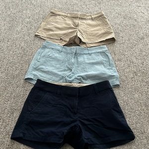 JCrew Factory 3” shorts SZ 0